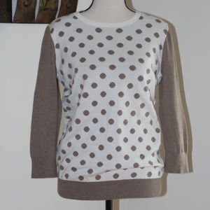 Banana Republic, polkadot crew neck sweater.....